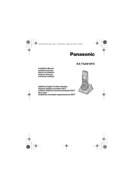 Mode d'emploi PANASONIC KX-TGA910FX