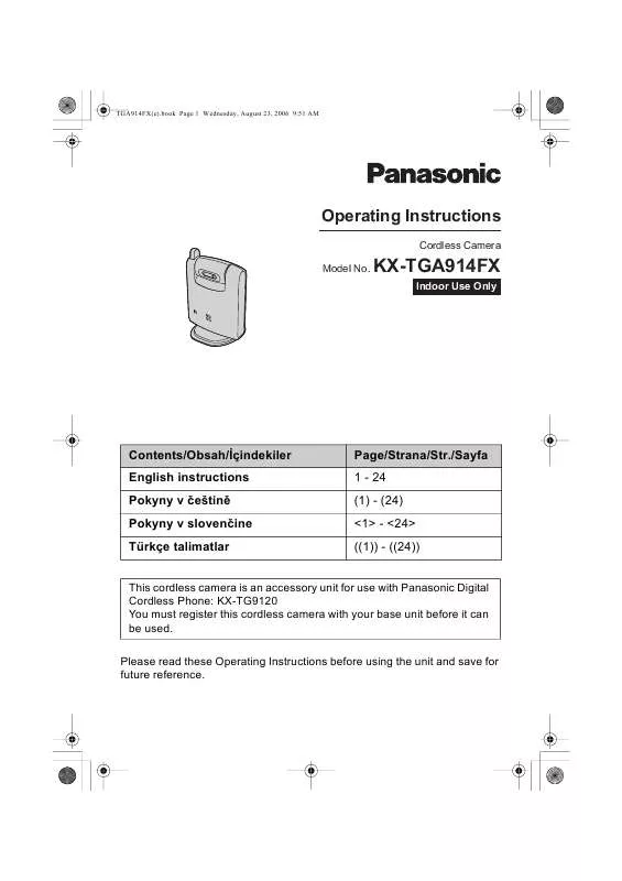 Mode d'emploi PANASONIC KX-TGA914FX