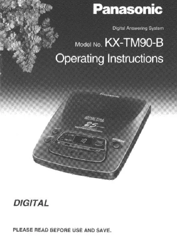 Mode d'emploi PANASONIC KX-TM90B