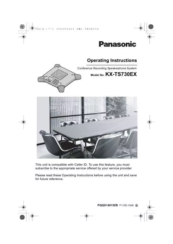 Mode d'emploi PANASONIC KX-TS730EX