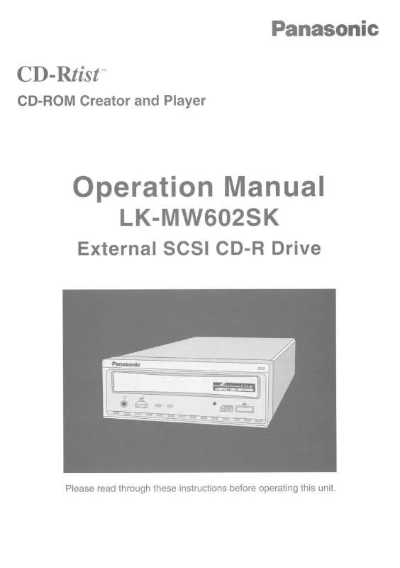 Mode d'emploi PANASONIC LKMW602SK