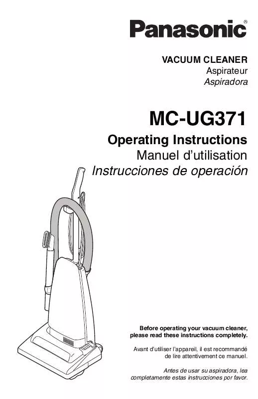 Mode d'emploi PANASONIC MC-UG371