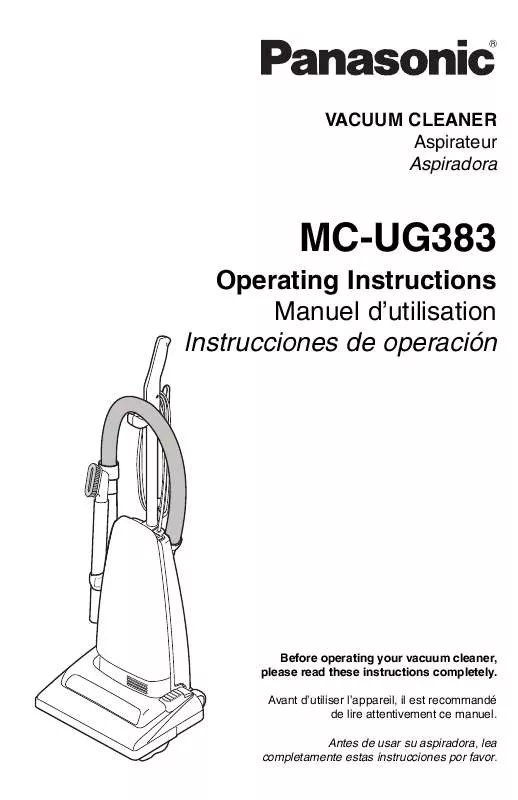 Mode d'emploi PANASONIC MC-UG383