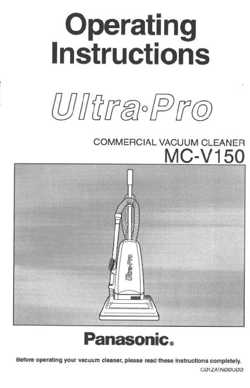 Mode d'emploi PANASONIC MC-V150