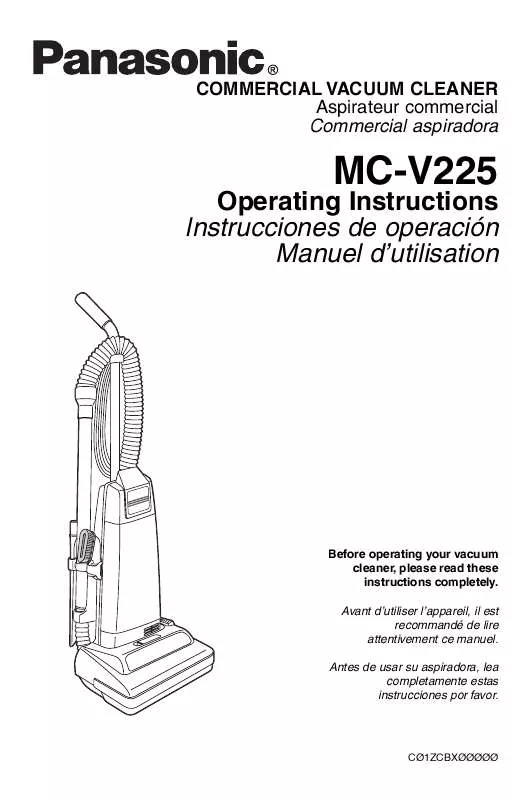 Mode d'emploi PANASONIC MC-V225