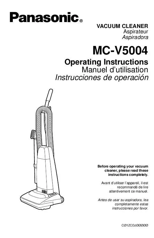 Mode d'emploi PANASONIC MC-V5004