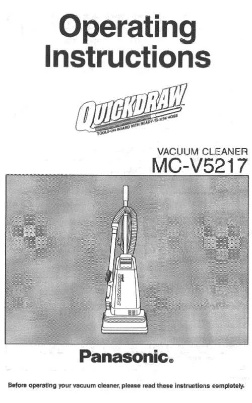 Mode d'emploi PANASONIC MC-V5217