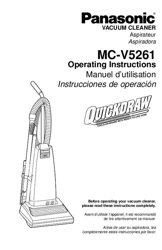 Mode d'emploi PANASONIC MCV5261-MUL