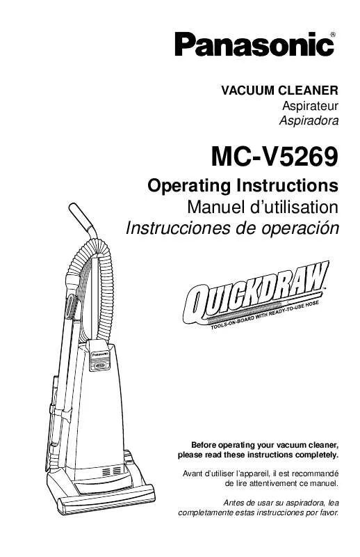 Mode d'emploi PANASONIC MC-V5269