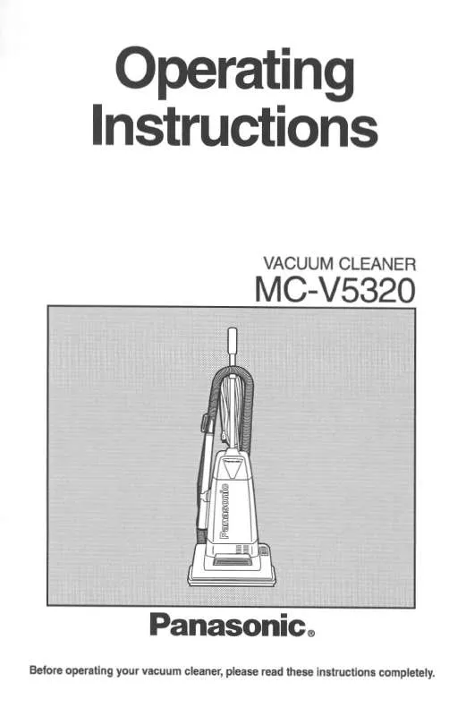 Mode d'emploi PANASONIC MC-V5320