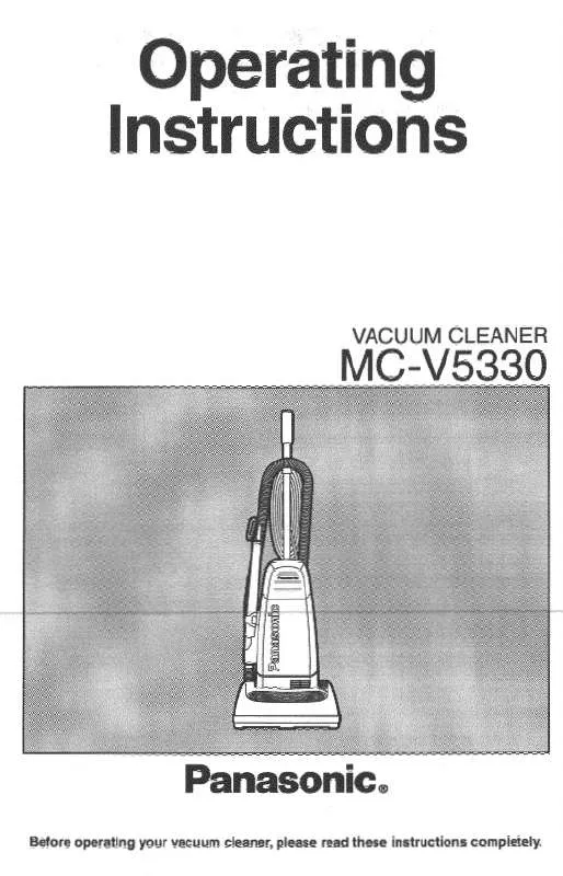 Mode d'emploi PANASONIC MC-V5330