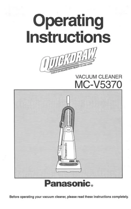 Mode d'emploi PANASONIC MC-V5370