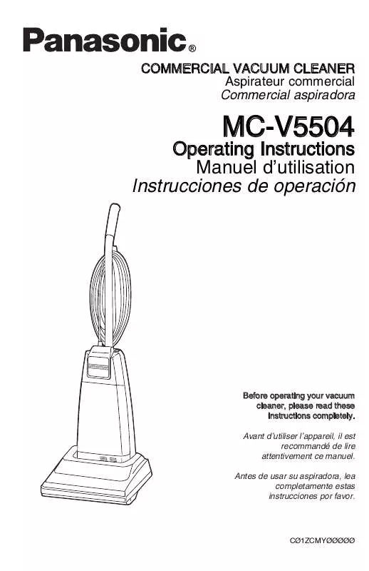 Mode d'emploi PANASONIC MC-V5504