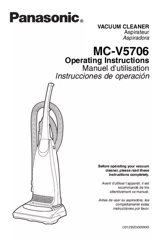 Mode d'emploi PANASONIC MC-V5706