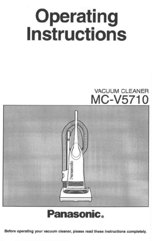 Mode d'emploi PANASONIC MC-V5710