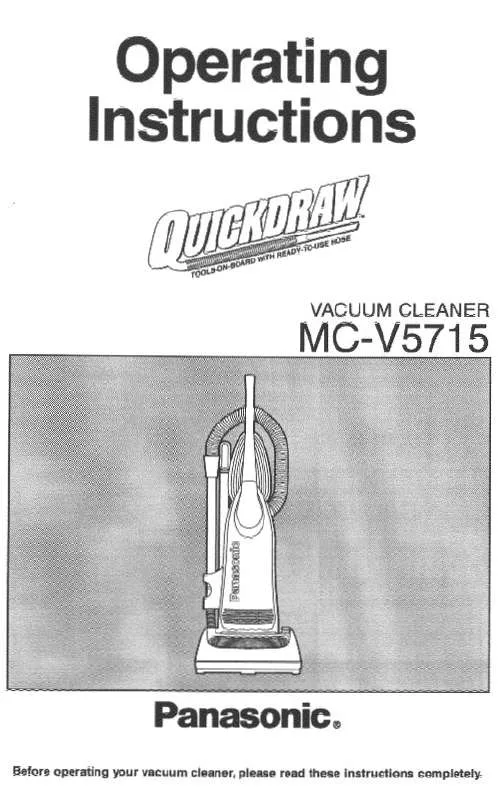 Mode d'emploi PANASONIC MC-V5715