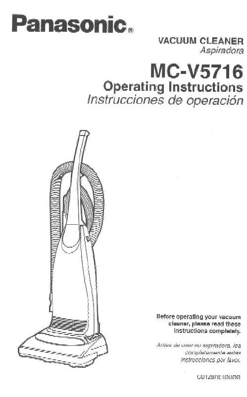 Mode d'emploi PANASONIC MC-V5716