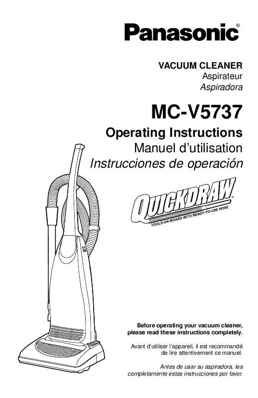 Mode d'emploi PANASONIC MC-V5737