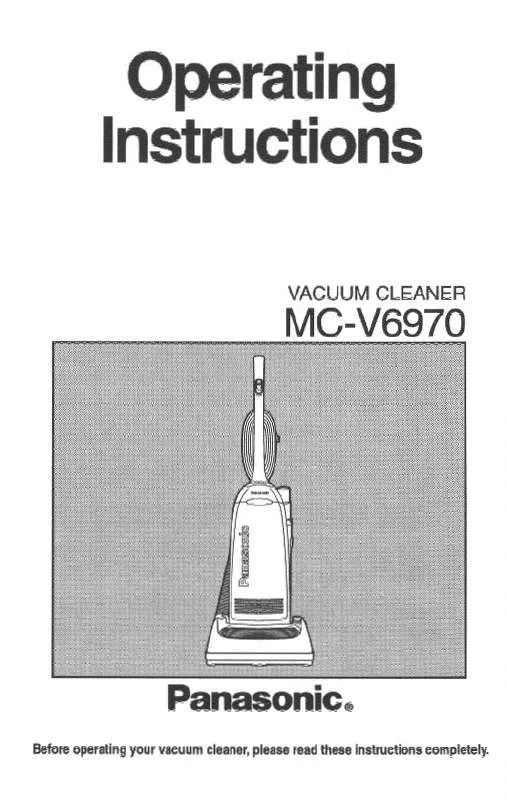 Mode d'emploi PANASONIC MC-V6970