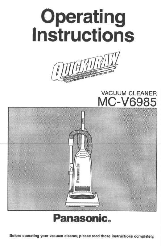 Mode d'emploi PANASONIC MC-V6985