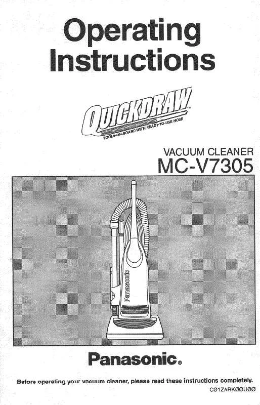 Mode d'emploi PANASONIC MC-V7305