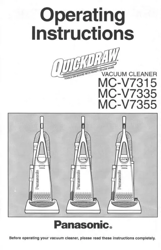 Mode d'emploi PANASONIC MC-V7315
