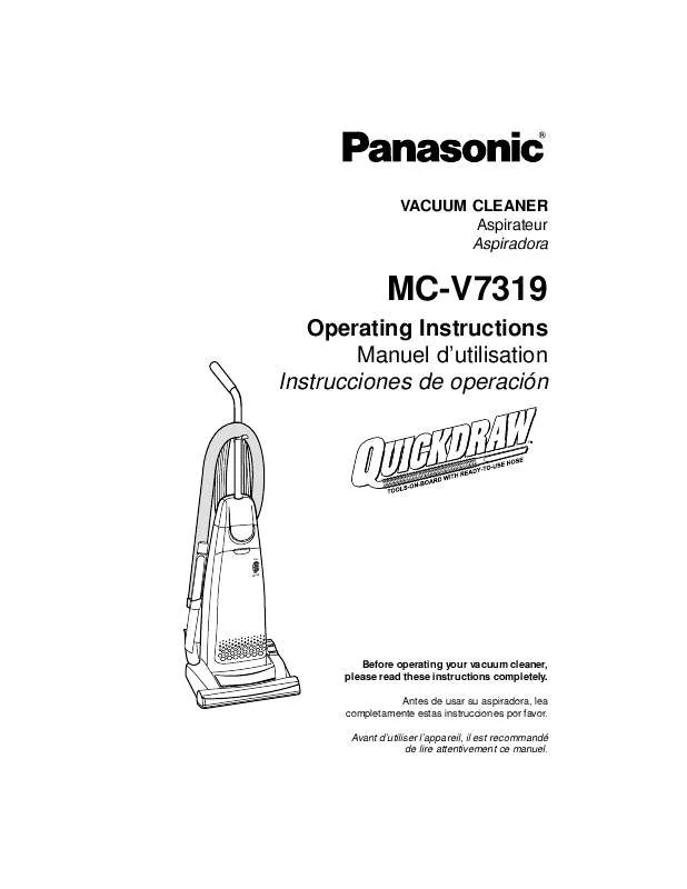 Mode d'emploi PANASONIC MC-V7319