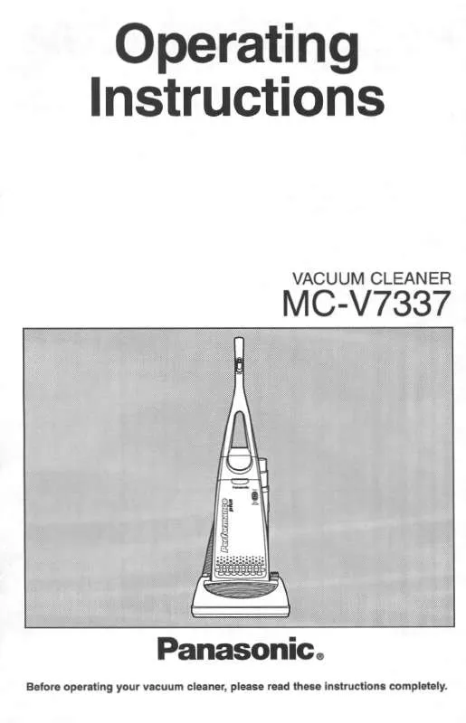 Mode d'emploi PANASONIC MC-V7337