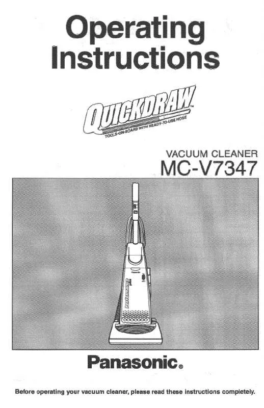 Mode d'emploi PANASONIC MC-V7347