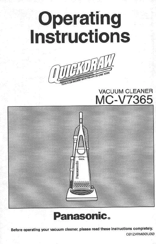 Mode d'emploi PANASONIC MC-V7365