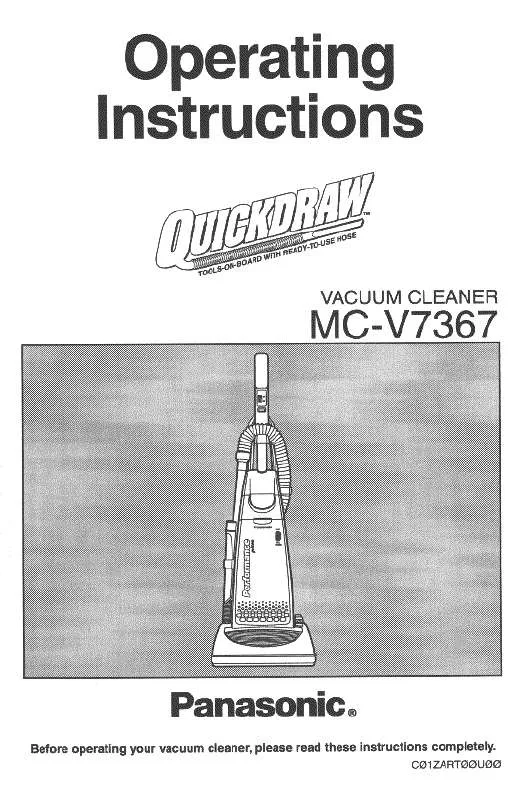 Mode d'emploi PANASONIC MC-V7367