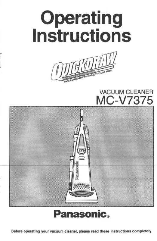 Mode d'emploi PANASONIC MC-V7375