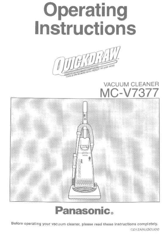 Mode d'emploi PANASONIC MC-V7377