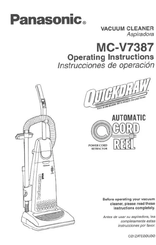 Mode d'emploi PANASONIC MC-V7387