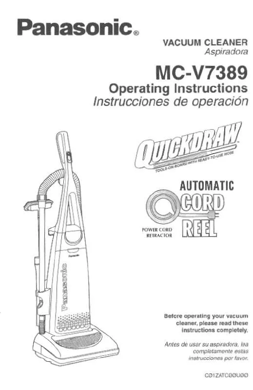 Mode d'emploi PANASONIC MC-V7389