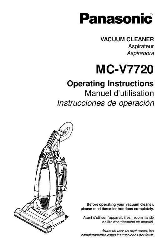 Mode d'emploi PANASONIC MC-V7720