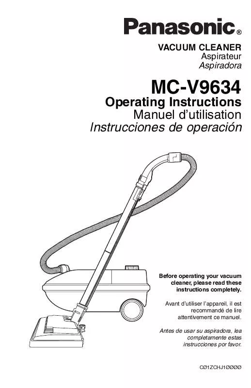 Mode d'emploi PANASONIC MC-V9634