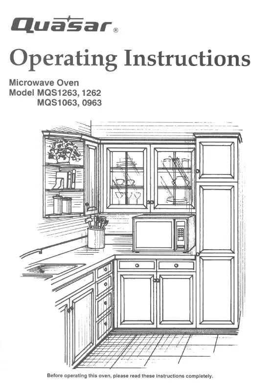 Mode d'emploi PANASONIC MQS0963E