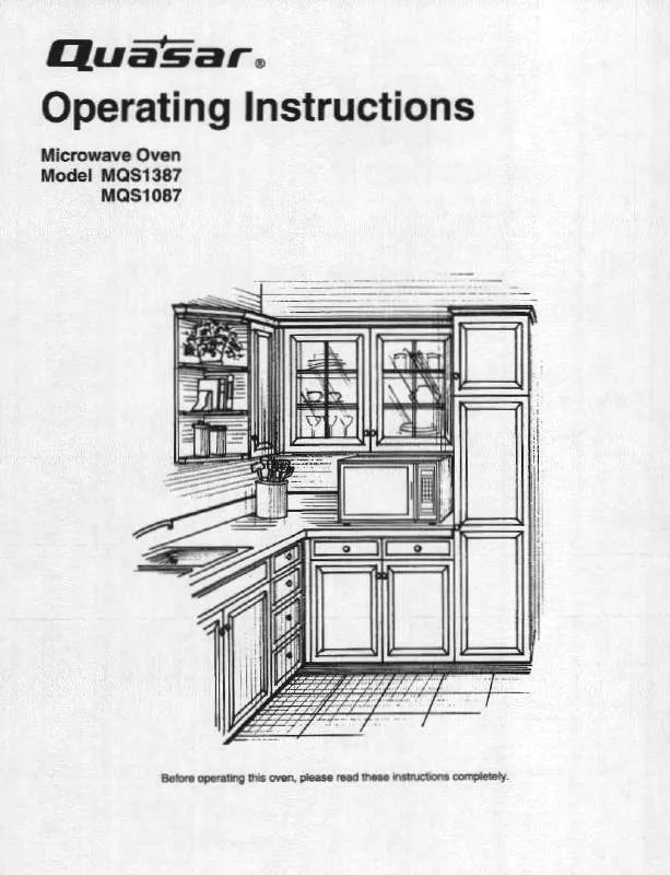 Mode d'emploi PANASONIC MQS1087