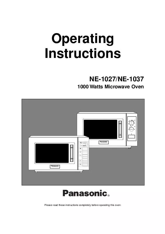 Mode d'emploi PANASONIC NE-1037