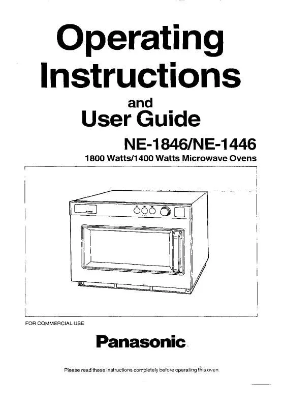 Mode d'emploi PANASONIC NE-1446