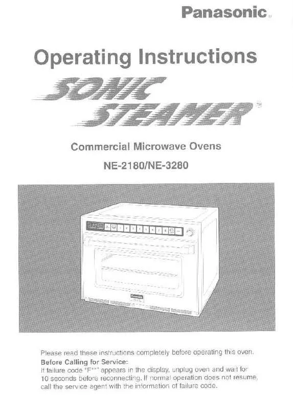 Mode d'emploi PANASONIC NE-2180