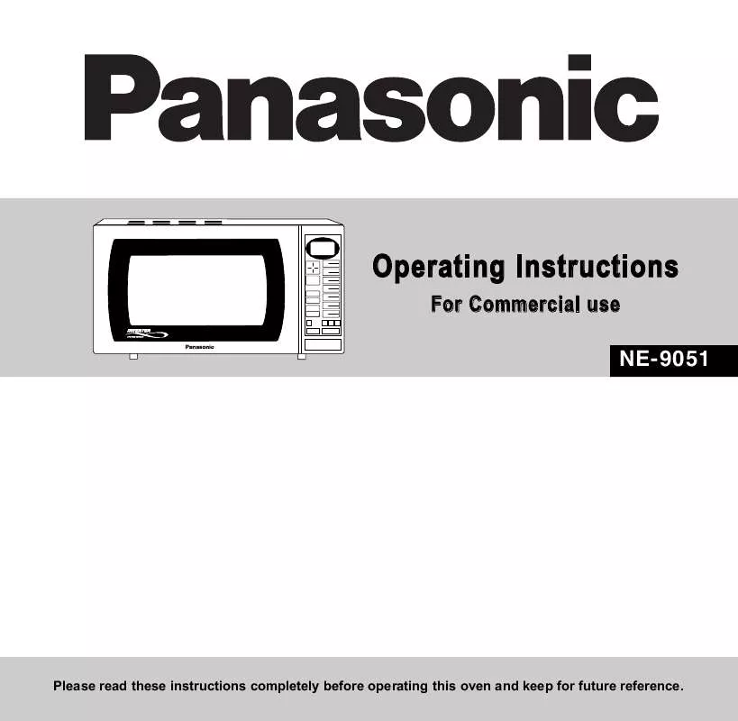 Mode d'emploi PANASONIC NE-9051