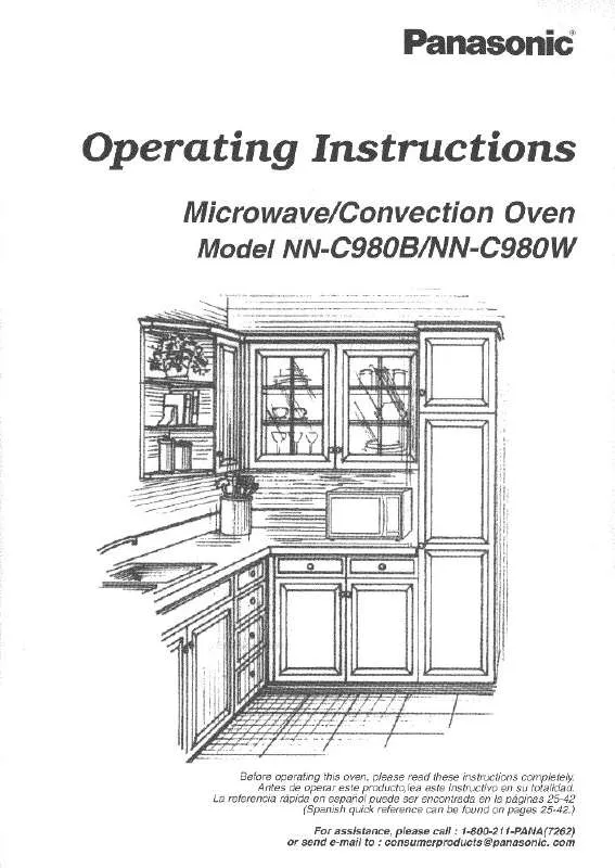 Mode d'emploi PANASONIC NN-C980