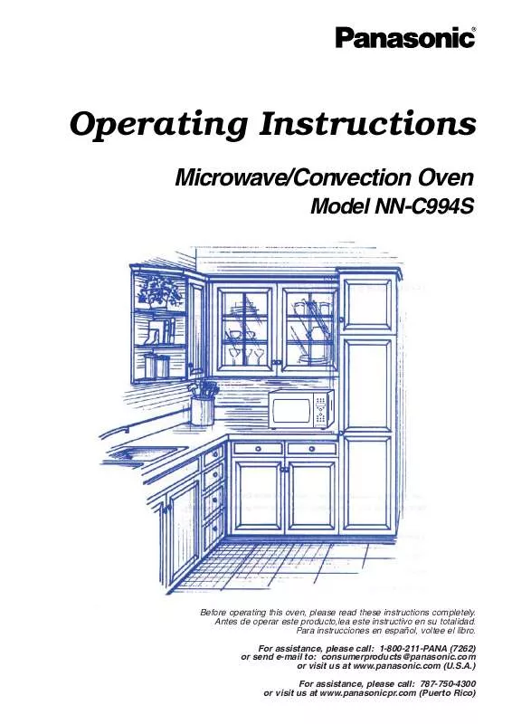 Mode d'emploi PANASONIC NN-C994