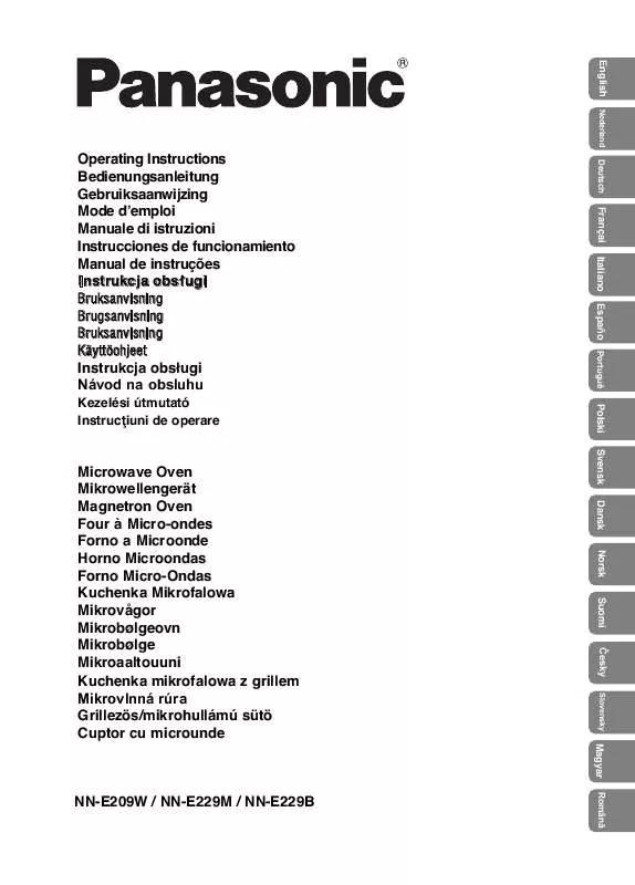 Mode d'emploi PANASONIC NN-SN657