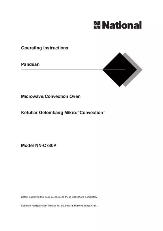 Mode d'emploi PANASONIC NN-C780P