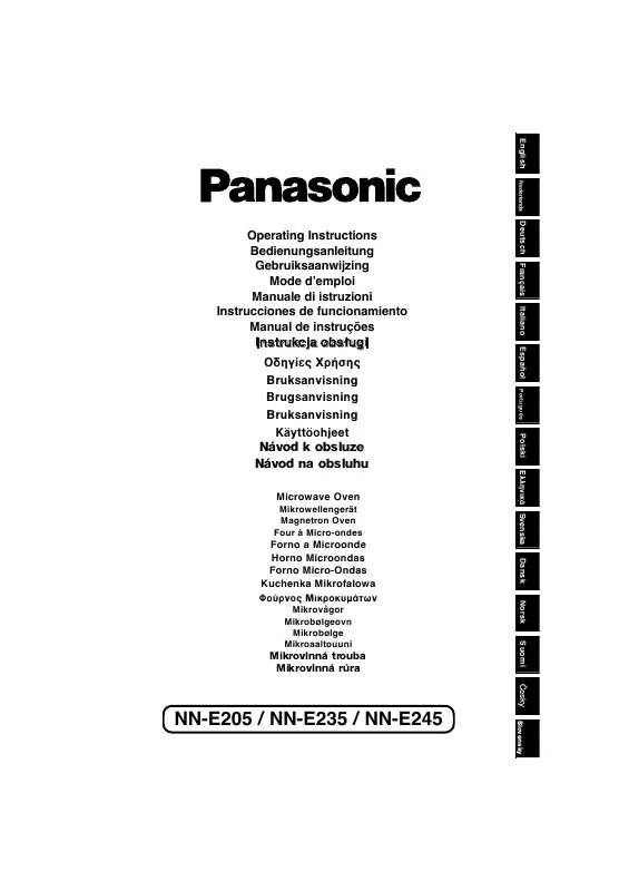 Mode d'emploi PANASONIC NN-E235MBEPG