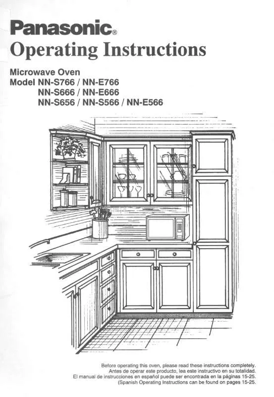 Mode d'emploi PANASONIC NN-E566