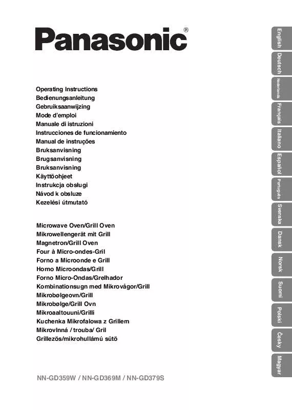 Mode d'emploi PANASONIC NN-GD379SEPG